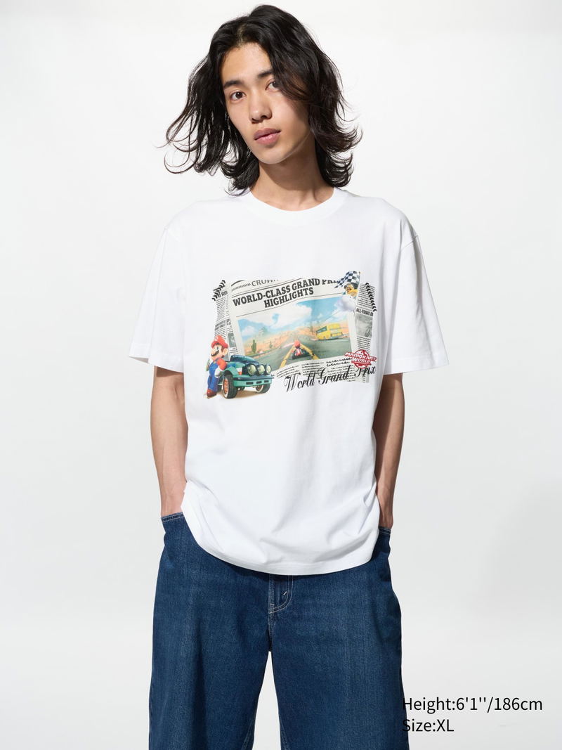 UT Mario Kart World Graphic T-shirt (White | Size S) image 4