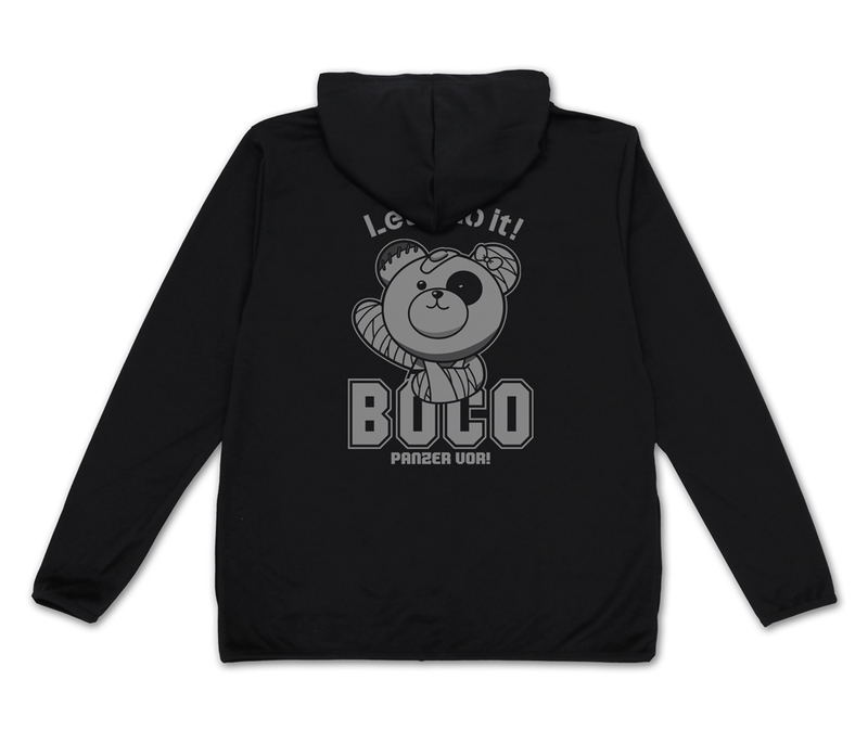 Girls Und Panzer Das Finale - Boko Thin Dry Hoodie (Black | Size XL) image 1