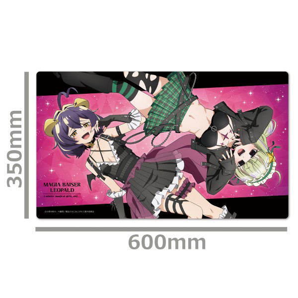 Gushing Over Magical Girls Character Rubber Mat Magia Baiser & Leoparde Original Illustration image 3