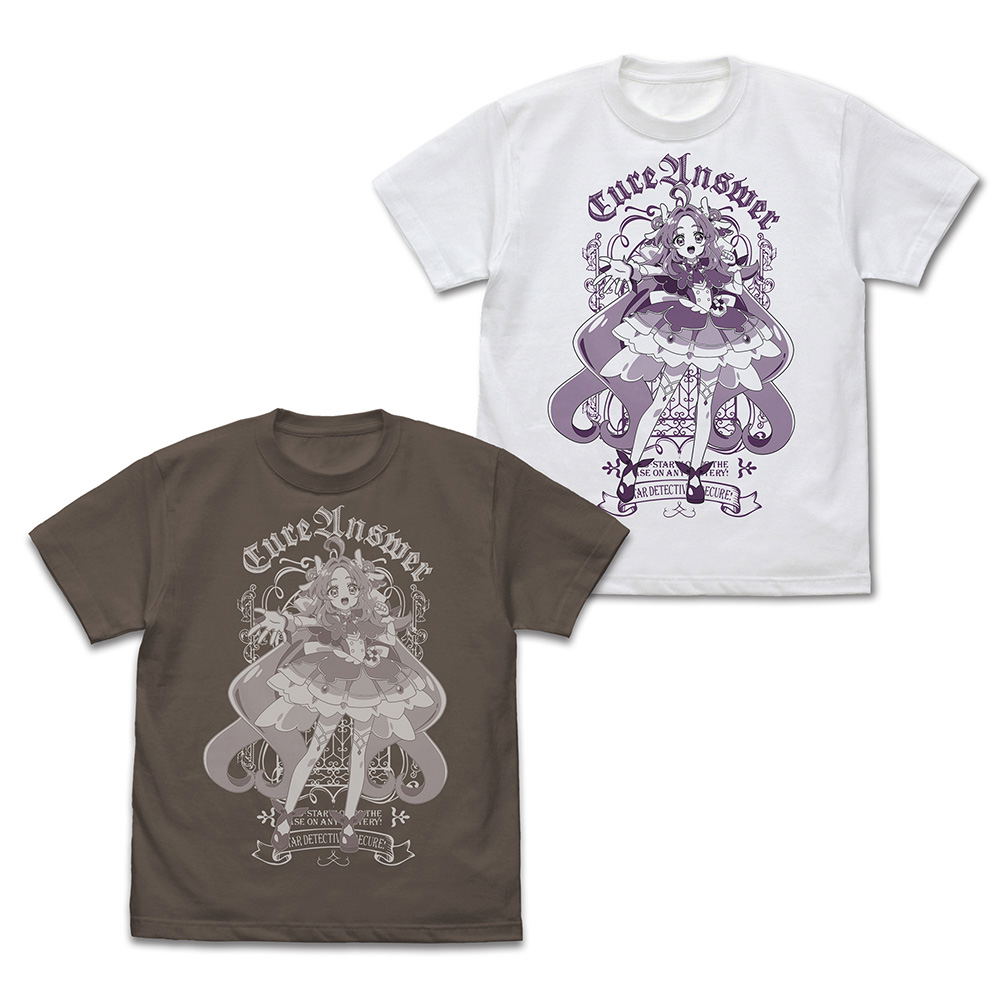 Star Detective Precure! - Cure Answer T-shirt (Charcoal | Size XL)