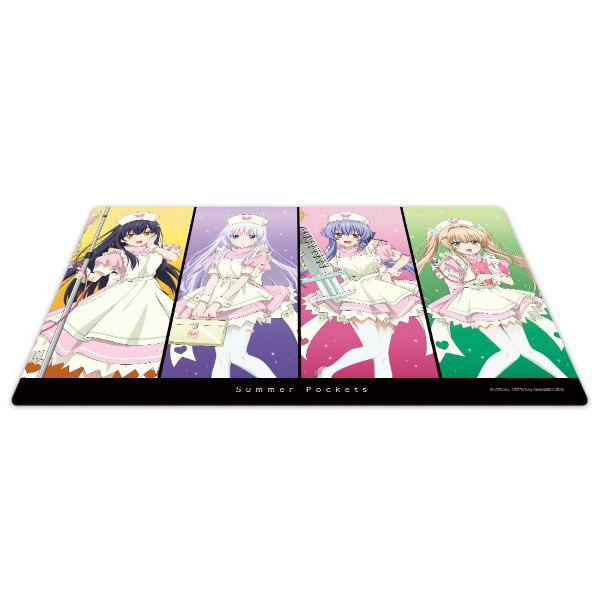Summer Pockets Character Rubber Mat Shiroha & Ao & Kamome & Tsumugi Nurse Maid Ver. Original Illustration image 2