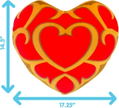 The Legend Of Zelda Mocchi-Mocchi-GameStyle Plush: Heart Container thumbnail 4
