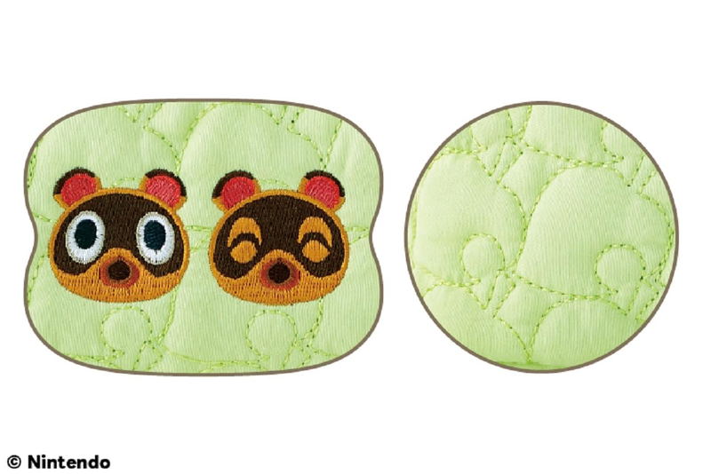 Animal Crossing: New Horizons 180-Degree Opening Leaf Pattern Quilted Large Capacity Pouch Special Book image 3