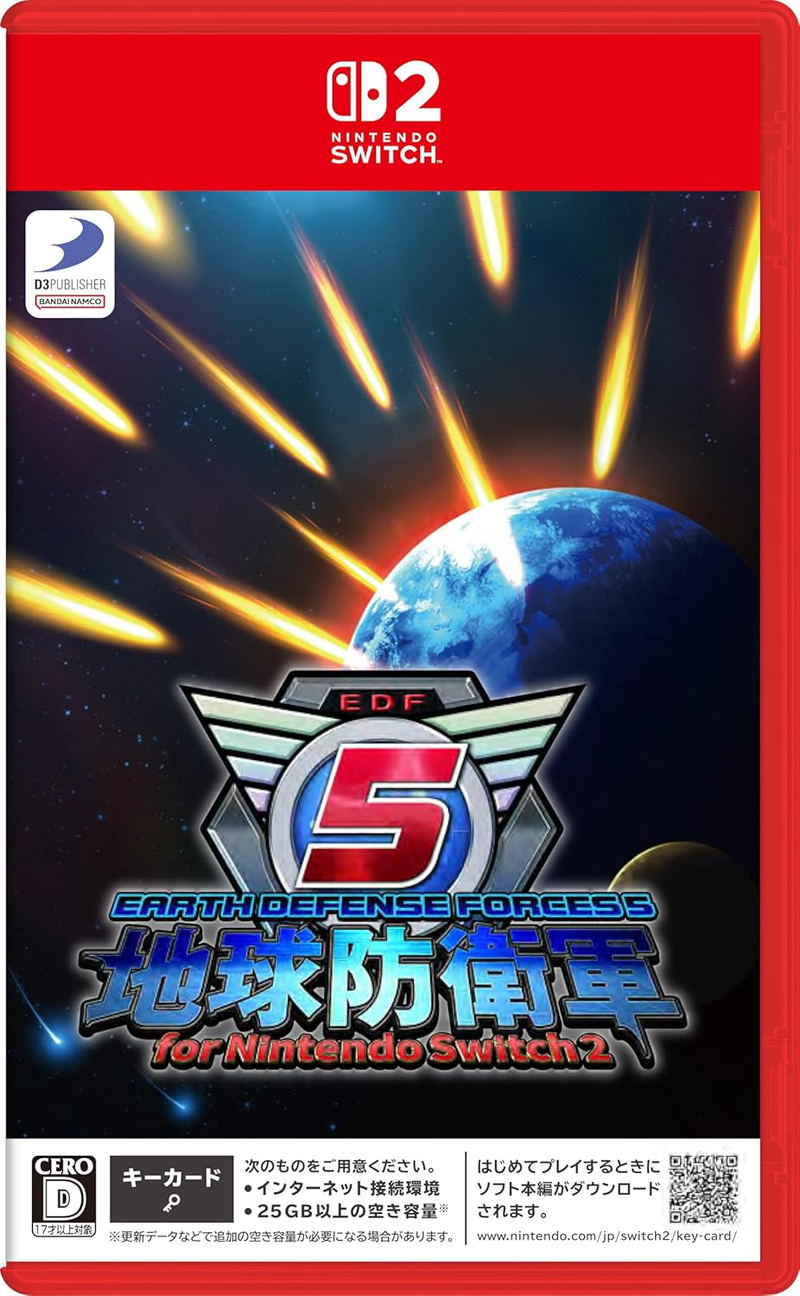 Earth Defense Force 5 for Nintendo Switch 2 <span class="ext" style="background-color: #ff8c00; color: #FFFFFF;">Game Key Cart</span> image 1