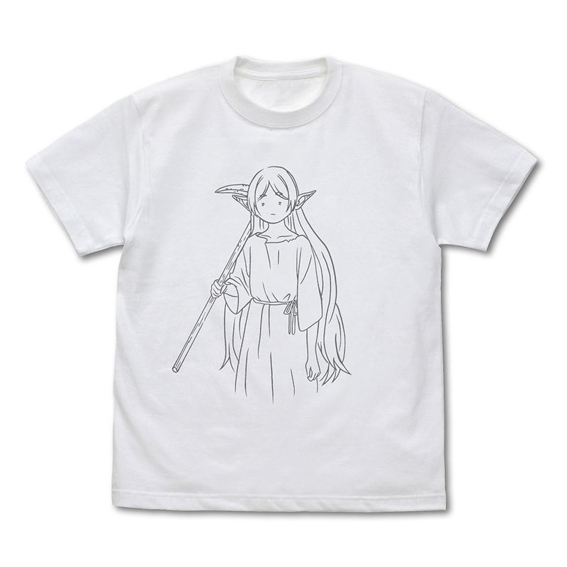 Frieren: Beyond Journey's End - Frieren Anyway, I Have To work In The Mines For 300 Years T-shirt (White | Size L) image 1