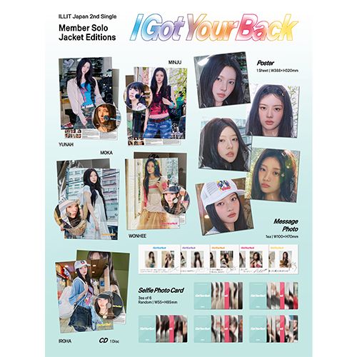 ILLIT I Got Your Back ウォンヒ コンプリート 10セット I Got Your Back [Limited Edition Member Solo Jacket Edition Wonhee