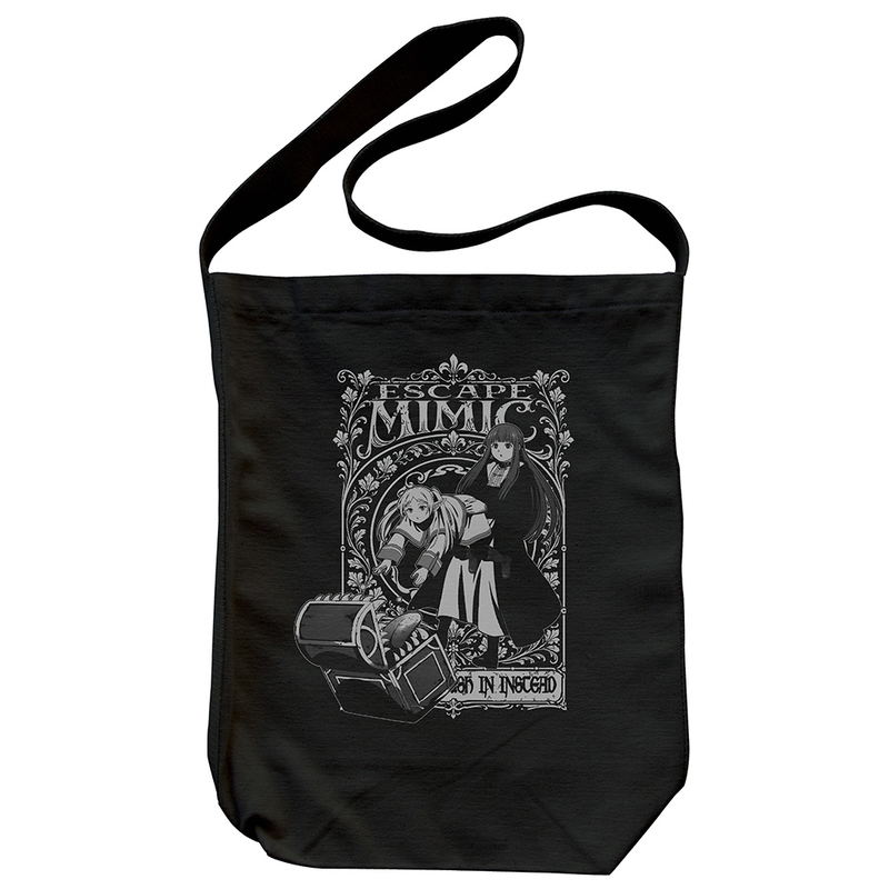 Frieren: Beyond Journey's End - Frieren & Fern Mimic Escape Shoulder Tote Bag (Black) image 1