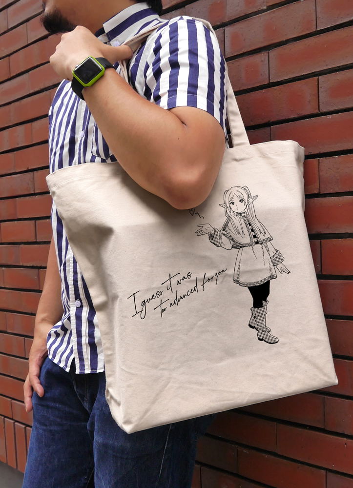 Frieren: Beyond Journey's End - Frieren's Seduction Large Tote Bag (Natural) image 2
