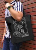 Frieren: Beyond Journey's End - Frieren & Fern Mimic Escape Large Tote Bag (Black) thumbnail 2