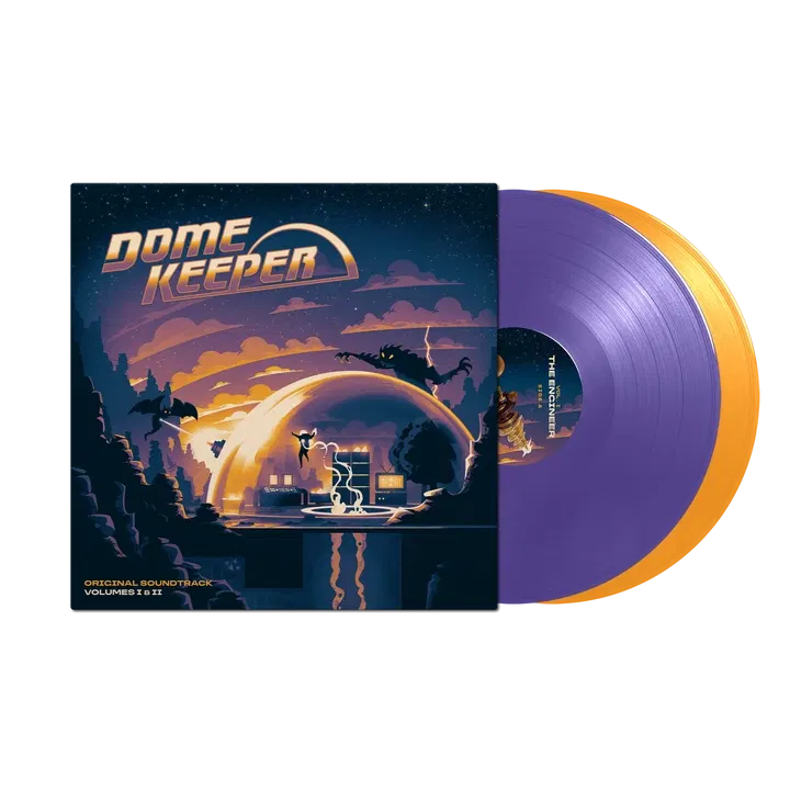 Dome Keeper Vol. 1 & 2 Original Soundtrack (Purple & Orange Vinyl) image 1