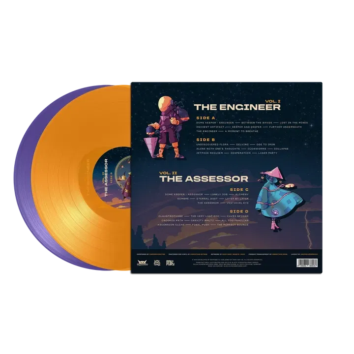 Dome Keeper Vol. 1 & 2 Original Soundtrack (Purple & Orange Vinyl) image 3