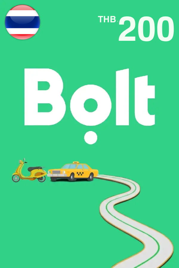 Bolt Geschenkkarte 200 THB | Thailand KontoBolt Geschenkkarte THB200Bolt 200 THBBolt GeschenkkarteBolt ThailandBolt <span class="ext ext_digital">digital</span> image 1