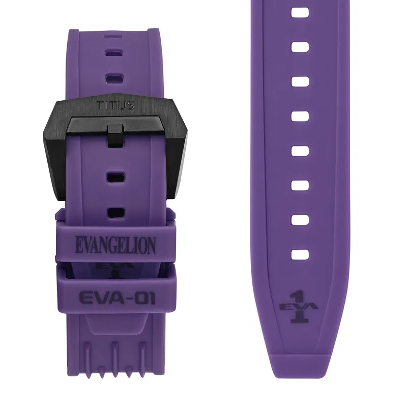 Solvil Et Titus x Evangelion [Eva-01] Limited Edition Multi-function Automatic Silicone Watch W06-03426-001 image 4