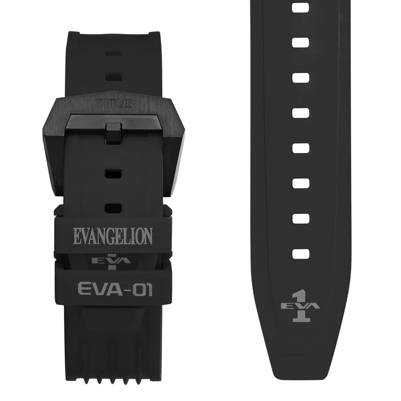 Solvil Et Titus x Evangelion [Eva-01] Limited Edition Multi-function Automatic Silicone Watch W06-03426-001 image 5