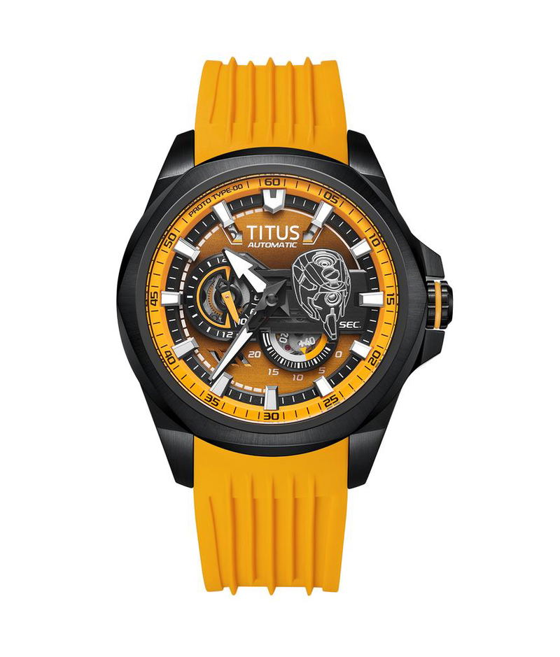 Solvil Et Titus x Evangelion [Eva-00] Limited Edition Multi-function Automatic Silicone Watch W06-03426-003 image 1