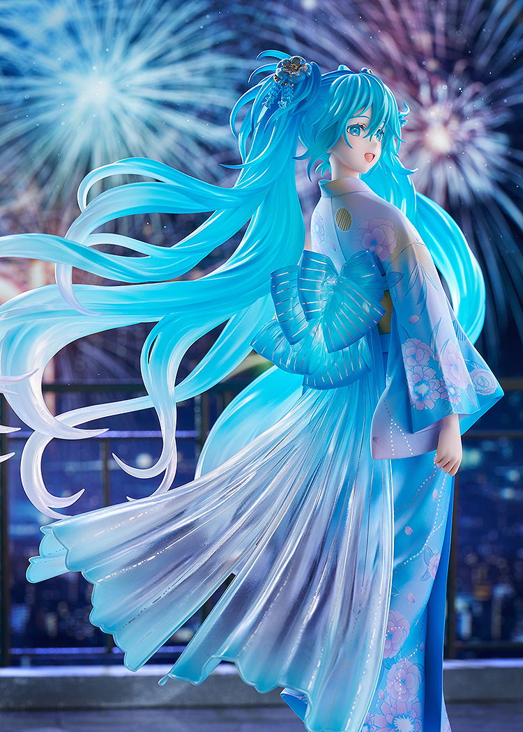 Character Vocal Series 01 Hatsune Miku 1/7 Scale Pre-Painted Figure: Hatsune Miku Music & Fire Works Ver. image 8