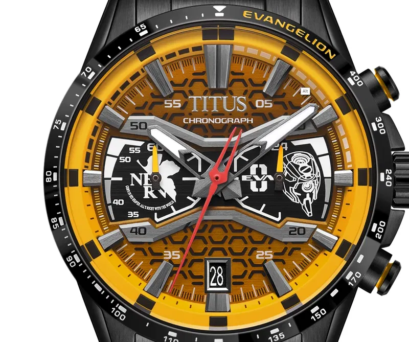 Solvil Et Titus x Evangelion [Eva-00] Limited Edition Chronograph Quartz Stainless Steel Watch W06-03427-003 image 3
