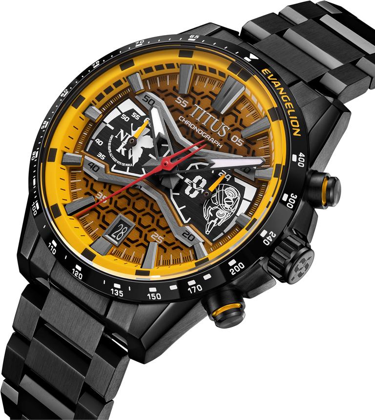 Solvil Et Titus x Evangelion [Eva-00] Limited Edition Chronograph Quartz Stainless Steel Watch W06-03427-003 image 4