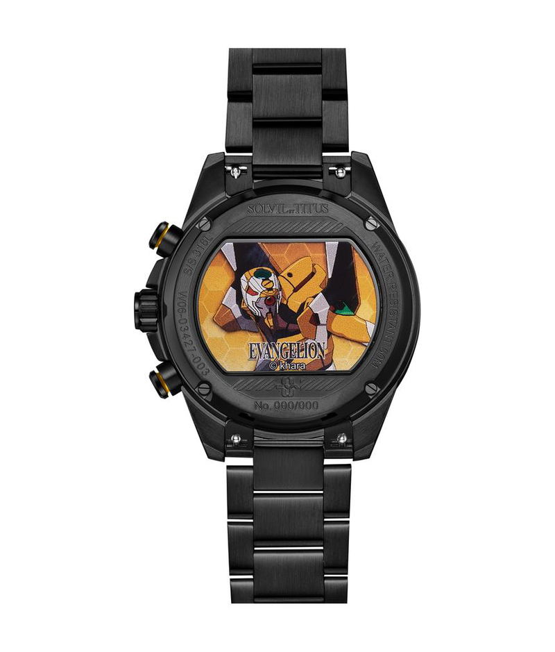 Solvil Et Titus x Evangelion [Eva-00] Limited Edition Chronograph Quartz Stainless Steel Watch W06-03427-003 image 5
