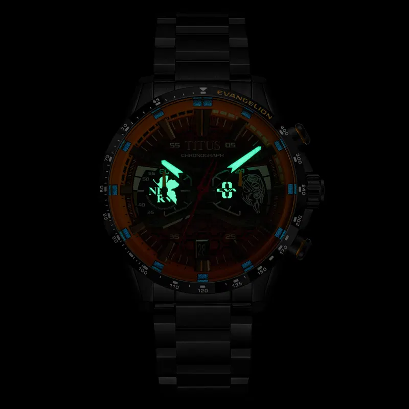 Solvil Et Titus x Evangelion [Eva-00] Limited Edition Chronograph Quartz Stainless Steel Watch W06-03427-003 image 8