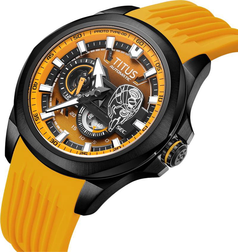 Solvil Et Titus x Evangelion [Eva-00] Limited Edition Multi-function Automatic Silicone Watch W06-03426-003 image 2