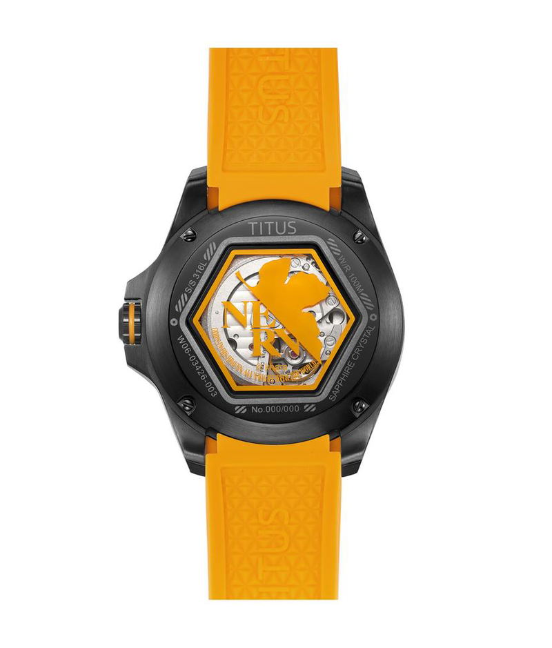 Solvil Et Titus x Evangelion [Eva-00] Limited Edition Multi-function Automatic Silicone Watch W06-03426-003 image 3