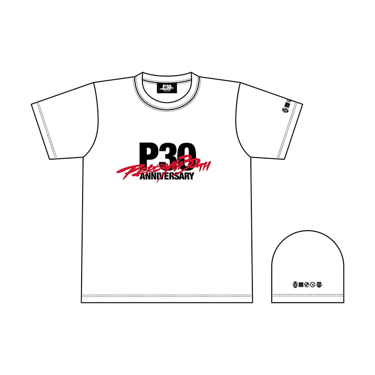 Persona 30th Anniversary Logo T-Shirt (White | Size L) image 2