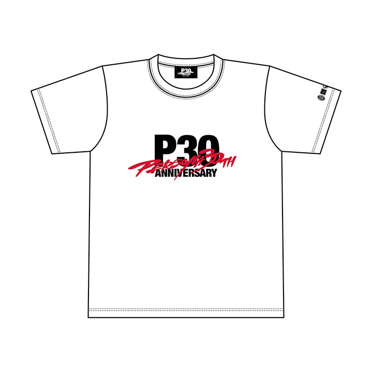 Persona 30th Anniversary Logo T-Shirt (White | Size XL) image 1