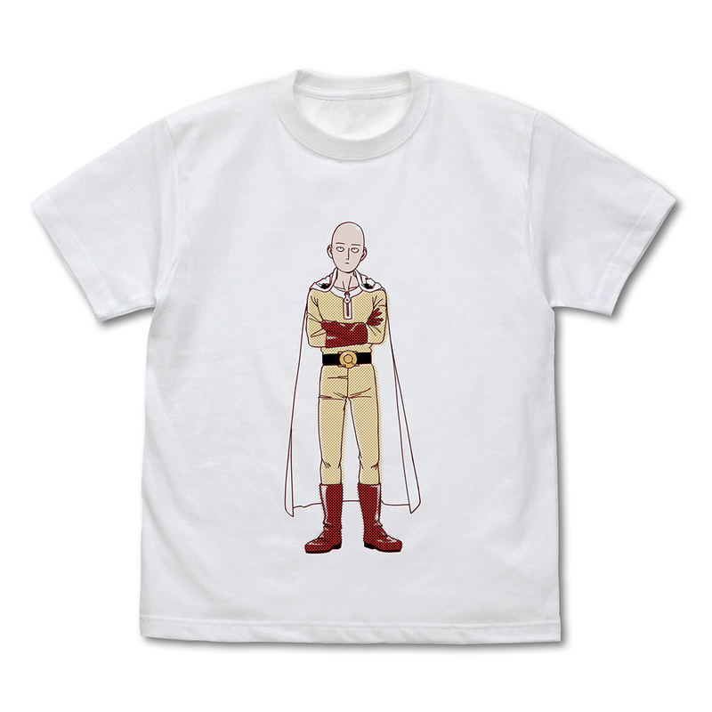 One-Punch Man - Saitama T-shirt Ver.2.0 (White | Size L) image 1