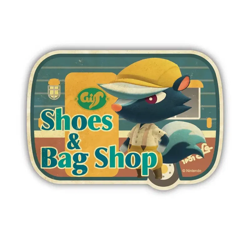 Animal Crossing: New Horizons Travel Sticker 8 Shoe & Bag Shop image 1