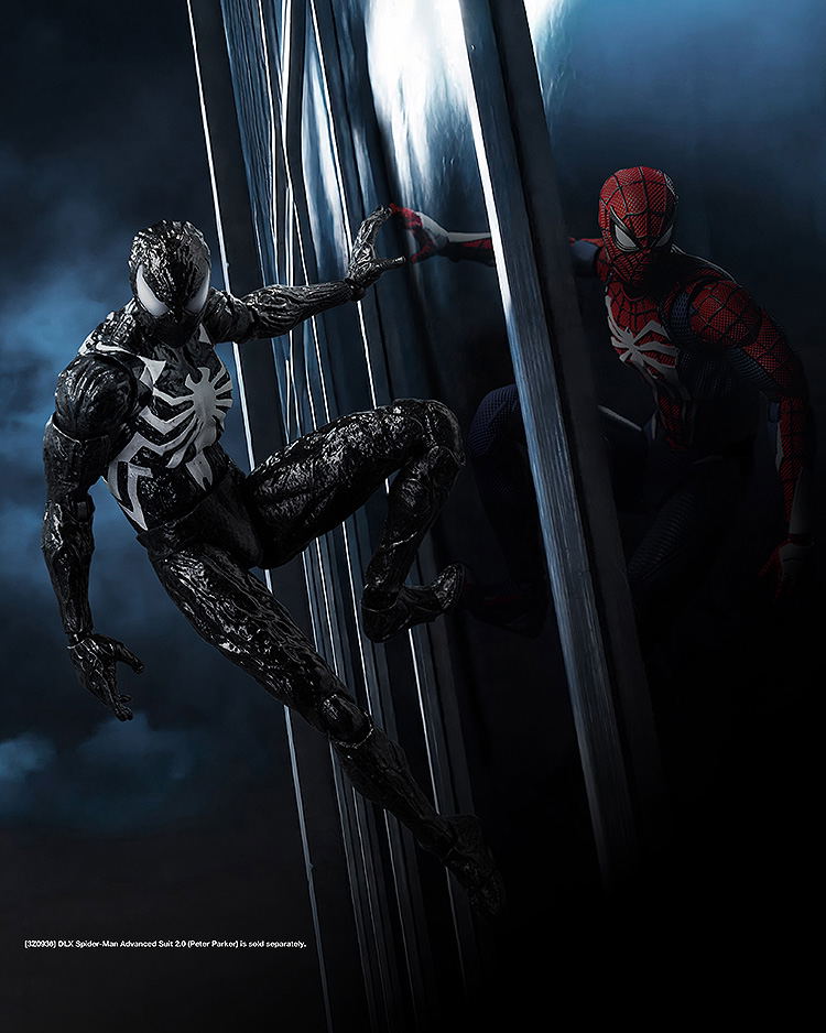 Marvel's Spider-Man 2 1/12 Scale Pre-Painted Action Figure: DLX Spider-Man Symbiote Suit (Peter Parker) Standard Edition image 17