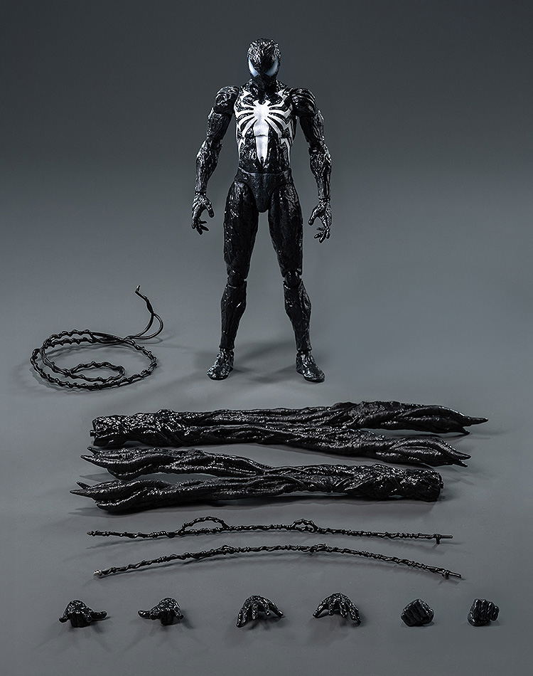 Marvel's Spider-Man 2 1/12 Scale Pre-Painted Action Figure: DLX Spider-Man Symbiote Suit (Peter Parker) Standard Edition image 2