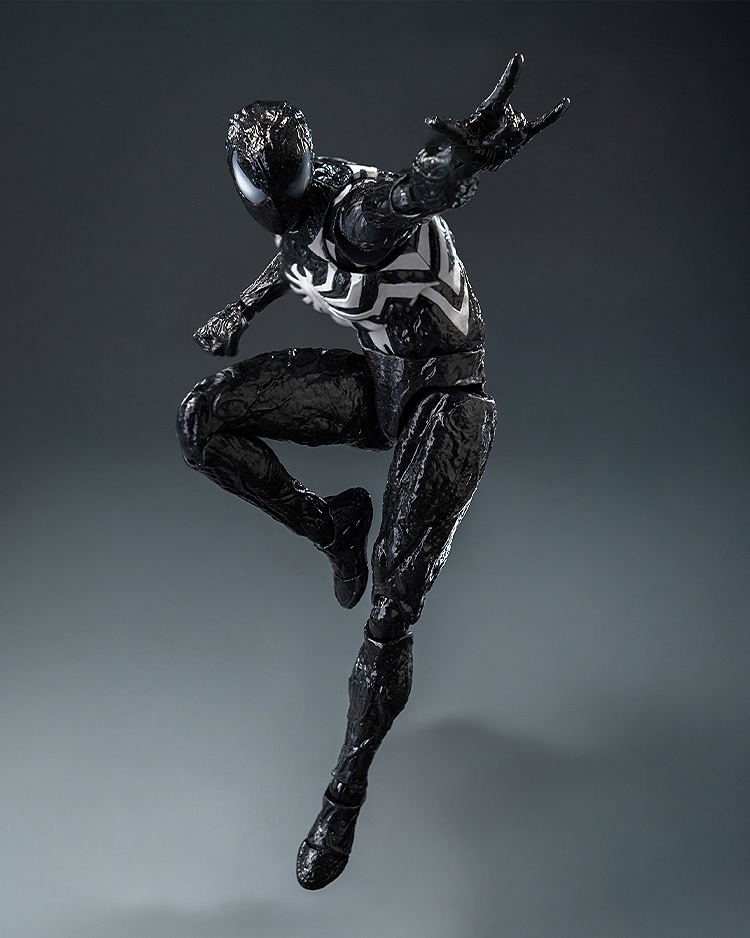 Marvel's Spider-Man 2 1/12 Scale Pre-Painted Action Figure: DLX Spider-Man Symbiote Suit (Peter Parker) Standard Edition image 3