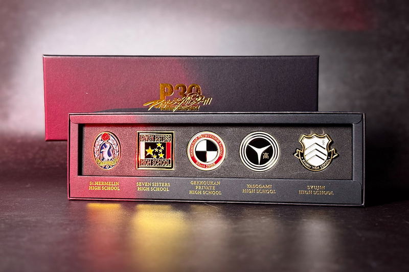 Persona 30th Anniversary School Emblem Pin Badge Set image 2