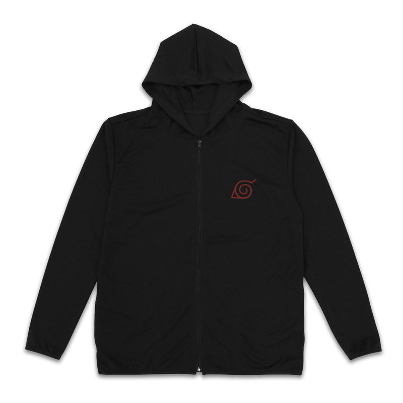 Naruto Shippuden - Konoha Thin Dry Hoodie (Black | Size L) image 2