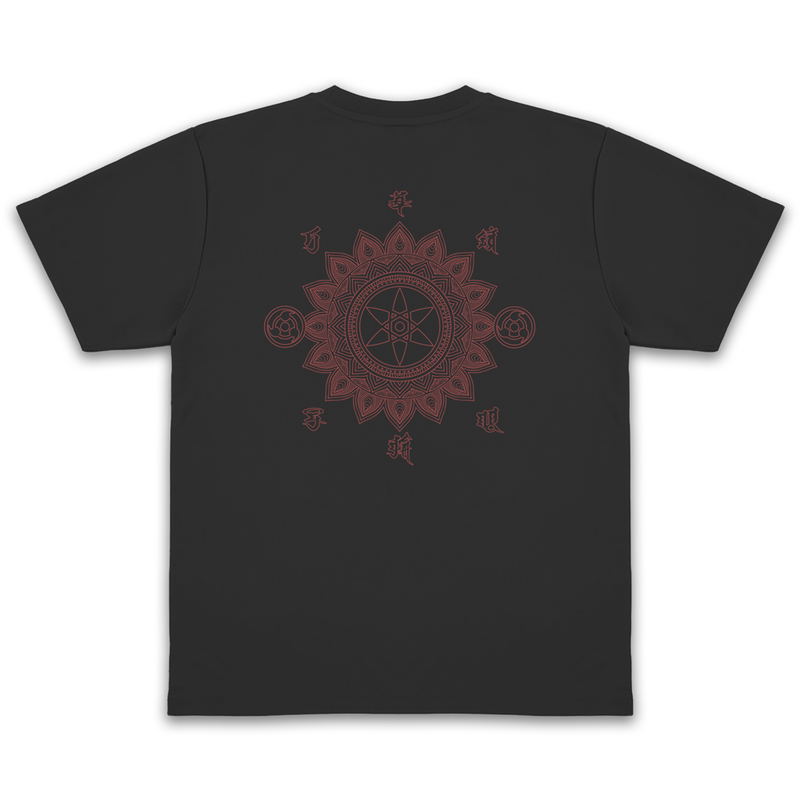 Naruto Shippuden - Mangekyo Sharingan Dry T-shirt (Black | Size M) image 2