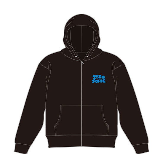 Sonic Racing: CrossWorlds 2BRO. × Sonic Front Zip Hoodie (Size M) image 1