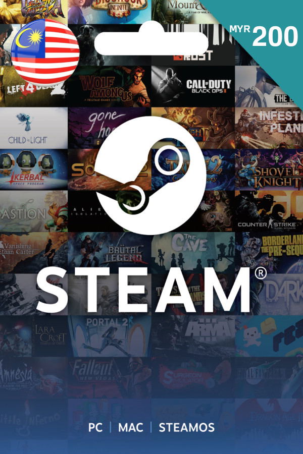 Steam Gift Card (MYR 200 | For Malaysia Currency Only) <span class="ext" style="background-color: #2a475e; color: #FFFFFF;">STEAM</span> <span class="ext ext_digital">digital</span> image 1