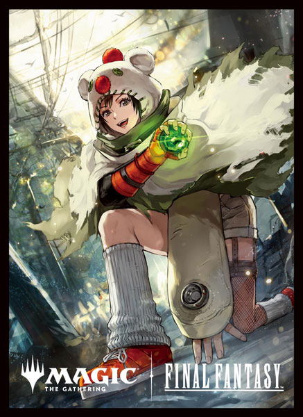 Magic: The Gathering - Final Fantasy Players Card Sleeve MFS-67 Chocobo Bundle Yuffie, Materia Hunter image 1