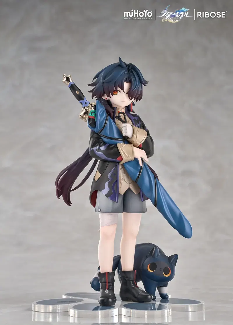 Rise Up+ Honkai Star Rail Pre-Painted Figure: Little Cat Series Blade Ver. image 1
