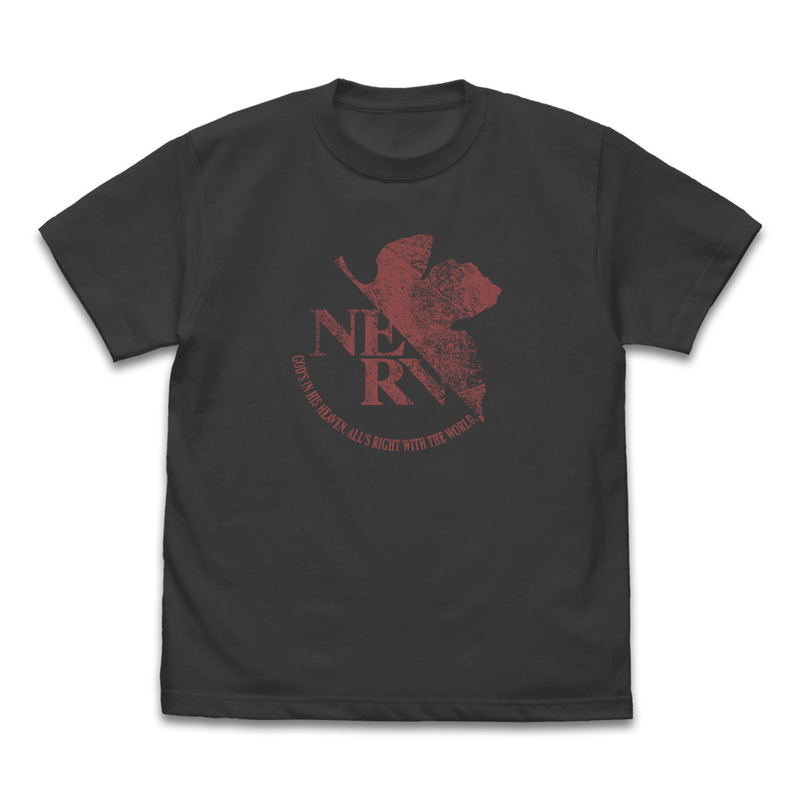 Evangelion - NERV Vintage Logo T-shirt (Sumi | Size XL) image 1