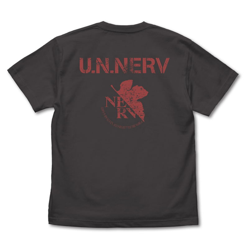 Evangelion - NERV Vintage Logo T-shirt (Sumi | Size S) image 2