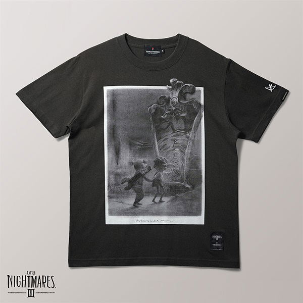 Little Nightmares III x Torch Torch - Low & Alone - Mirror T-shirt (Ink Black | Size M) image 1