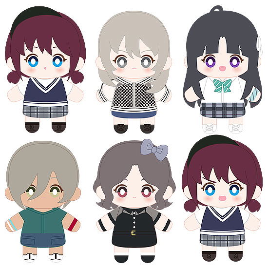 Girls Band Cry Girls Band Cry Collectible Plushie Finger Puppet (Set of 6 Pieces) image 1