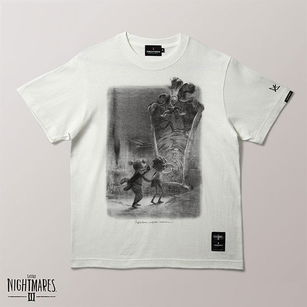 Little Nightmares III x Torch Torch - Low & Alone - Mirror T-shirt (Vanilla White | Size S) image 1