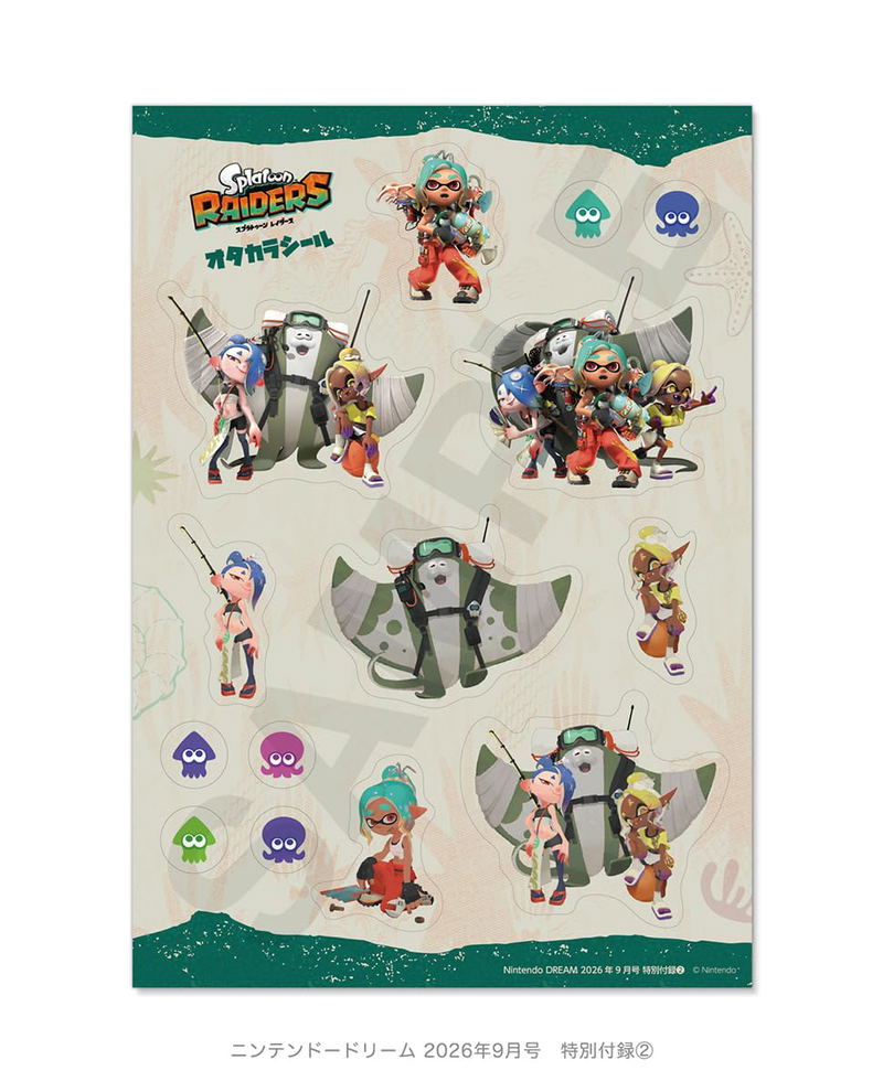 Nintendo Dream September 2026 Issue (w/ Pokémon Legends: Z-A Clear File & Splatoon Raiders Stickers) image 3