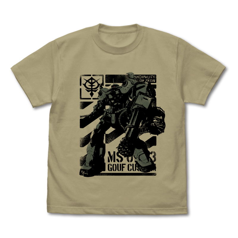 Gundam: Requiem For Vengeance - Midnighters Gouf Custom T-shirt (Sand Khaki | Size M) image 1