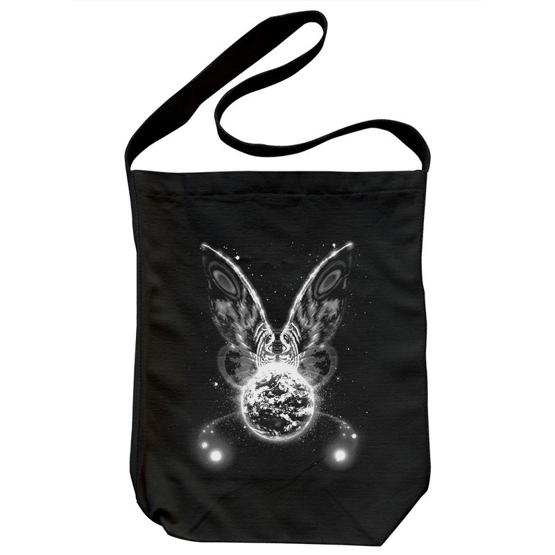 Godzilla - Mothra (1996) Shoulder Tote Bag (Black) image 1