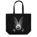 Godzilla - Mothra (1996) Large Tote Bag (Black) thumbnail 1