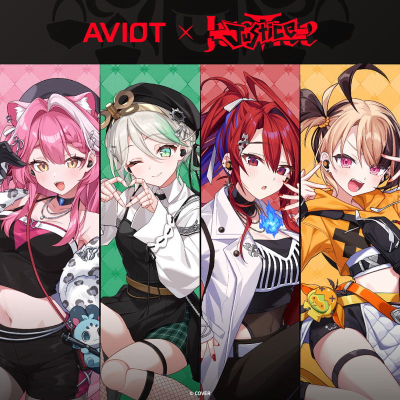 Aviot x Hololive English TE-V1R-HE4 Wireless Earphones (Justice) image 2